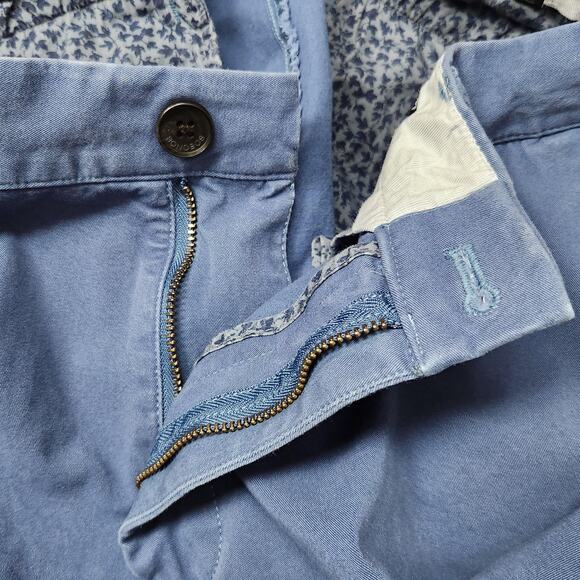 Bonobos Pants Mens 34x32 Blue Athletic Fit Chino Stretch Flat Front Actual 34X29 - Picture 12 of 16